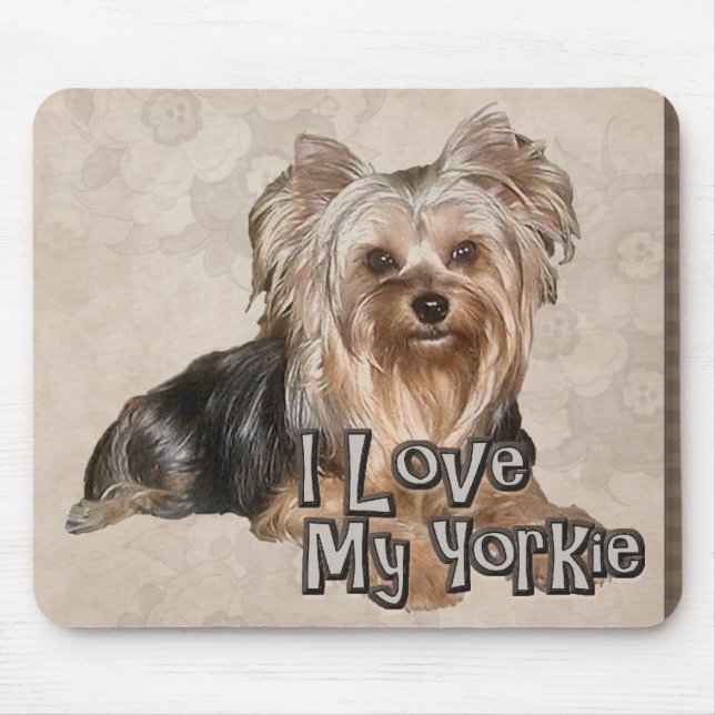 Yorkie High Quality Mouse Pad Mousepad (Vorne)