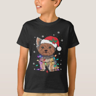 Yorkie Hogs TreChristmas Sweater Xmas Tier Tier Ti T-Shirt
