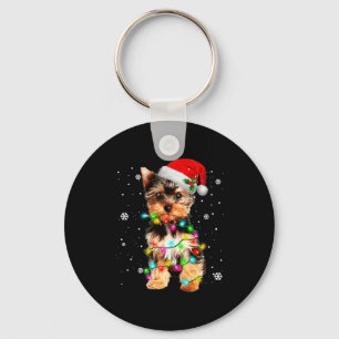 Yorkie Hunde Baum Weihnachtspullover Xmas Haustier Schlüsselanhänger