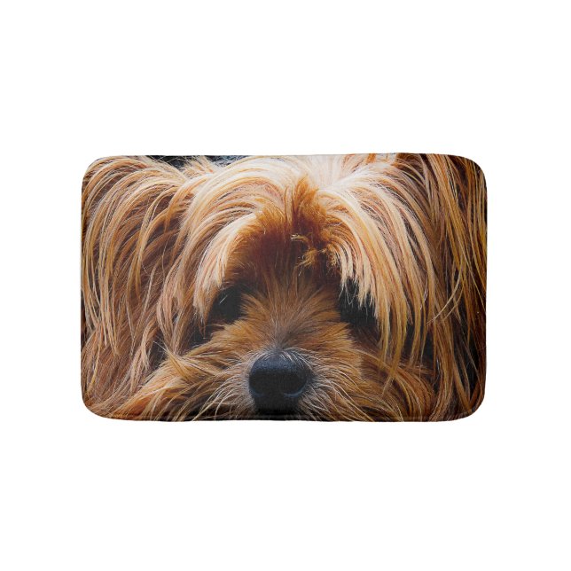 Yorkie Hundehaustier-Schlaf-Wolldecke oder Badematte (Vorderseite)