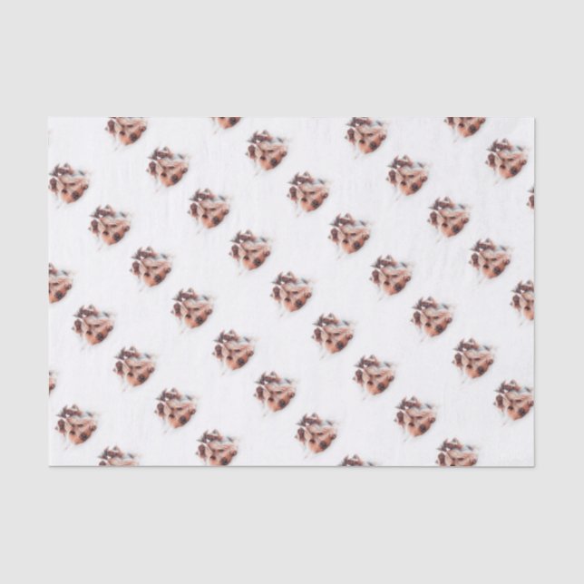 Yorkie HundeLiebe Yorkies Yorkshire Terrier Seidenpapier (Vorderseite)