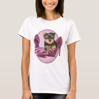 Yorkie im Schuh T-Shirt