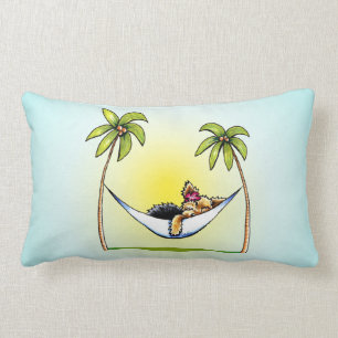 Yorkie Insel-Prinzessin Weg-Leine Art™ Lendenkissen