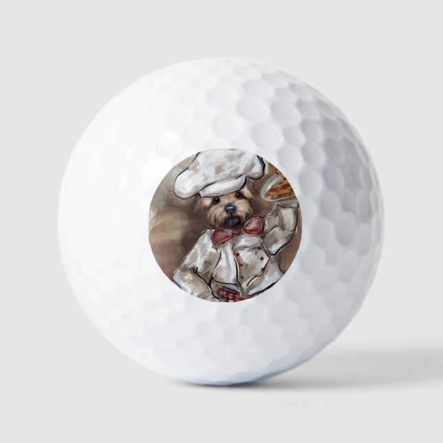 Yorkie Koch Golfball (Vorderseite)