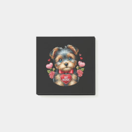 Yorkie Liebe Post-It Notes - Valentinenstationerie Klebezettel