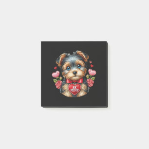 Yorkie Liebe Post-It Notes - Valentinenstationerie Klebezettel