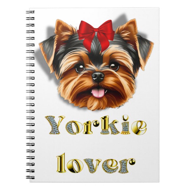 Yorkie-Liebesnotebook Notizblock (Vorderseite)