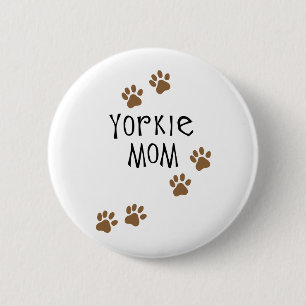 Yorkie Mama Button