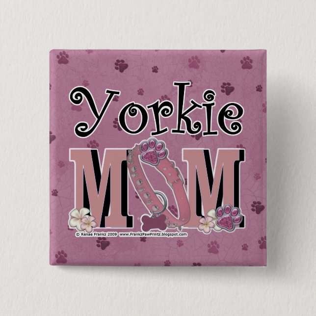 Yorkie MAMA Button (Vorderseite)