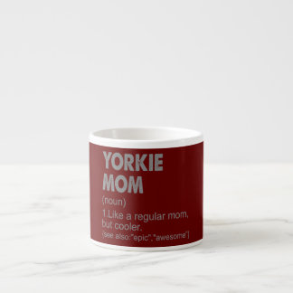 Yorkie Mama Definition Funny Vintage Geschenkidee  Espressotasse