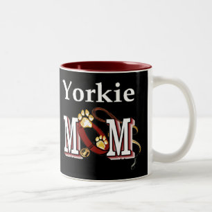 Yorkie Mama Geschenke Zweifarbige Tasse
