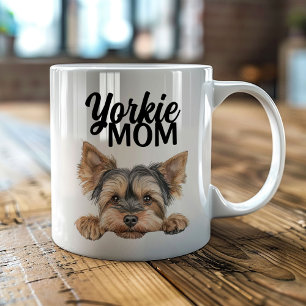 Yorkie-Mama süßer Yorkie-Lugser Kaffeetasse