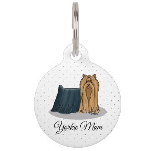 Yorkie Mama (Yorkshire Terrier Mama) Niedlich Haustiermarke