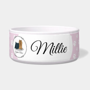 Yorkie Mama (Yorkshire Terrier Mama) Niedlich Napf