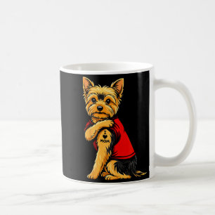 Yorkie mit tätowiertem Yorkshire Terrier Liebe Kaffeetasse