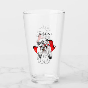 Yorkie Mode-Trieb   addieren Ihren Namen Glas