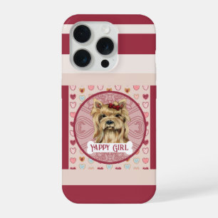 Yorkie + Name Valentine Heart iPhone 11 Pro Hülle iPhone 15 Pro Hülle