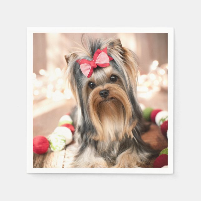 Yorkie Napkins Serviette (Vorderseite)