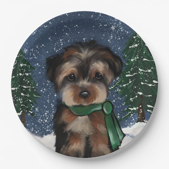 YORKIE PAPPTELLER (Vorderseite)