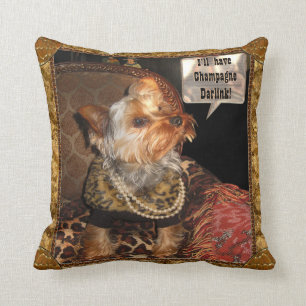 Yorkie Party-Nacht Kissen