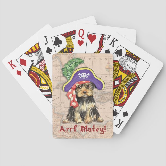 Yorkie Pirate Spielkarten (Rückseite)