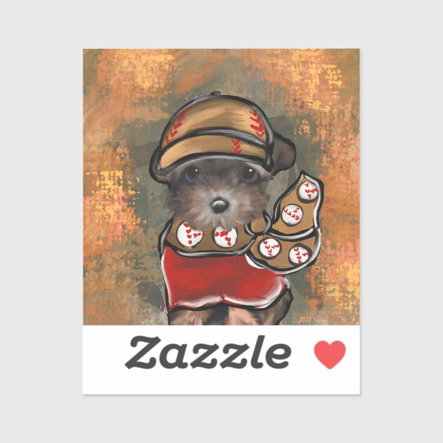 Yorkie Poo Aufkleber (Blatt)