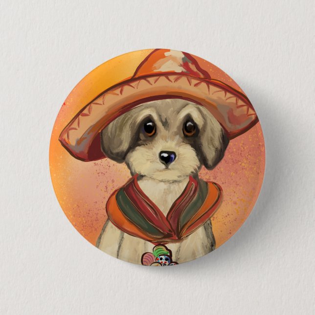 Yorkie Poo Button (Vorderseite)