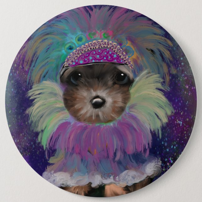 Yorkie Poo Button (Vorderseite)