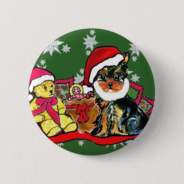 YORKIE POO BUTTON (Vorderseite)