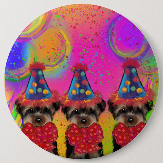 Yorkie Poo Button (Vorderseite)