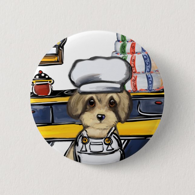 Yorkie Poo Button (Vorderseite)