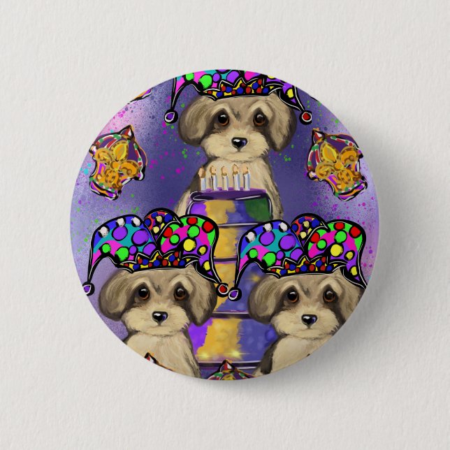 Yorkie Poo Button (Vorderseite)