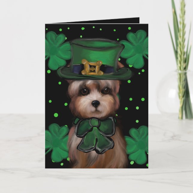 Yorkie Poo Dankeskarte (Vorderseite)