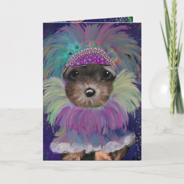 Yorkie Poo Dankeskarte (Vorderseite)
