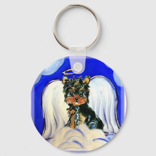 Yorkie Poo Engel Schlüsselanhänger