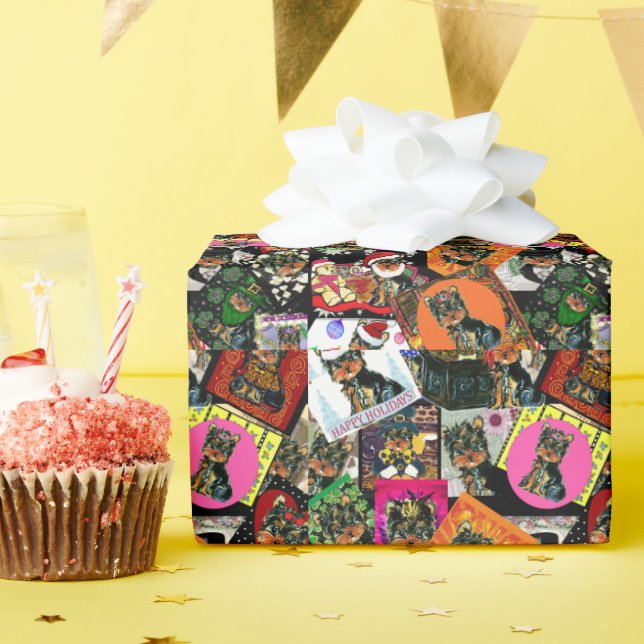 YORKIE POO GESCHENKPAPIER (Geburtstagsparty)