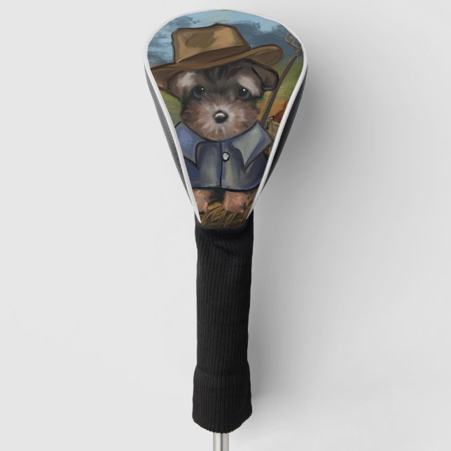 Yorkie Poo Golf Headcover (Vorderseite)