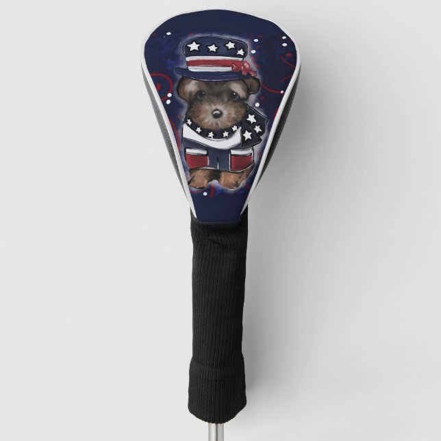 Yorkie Poo Golf Headcover (Vorderseite)