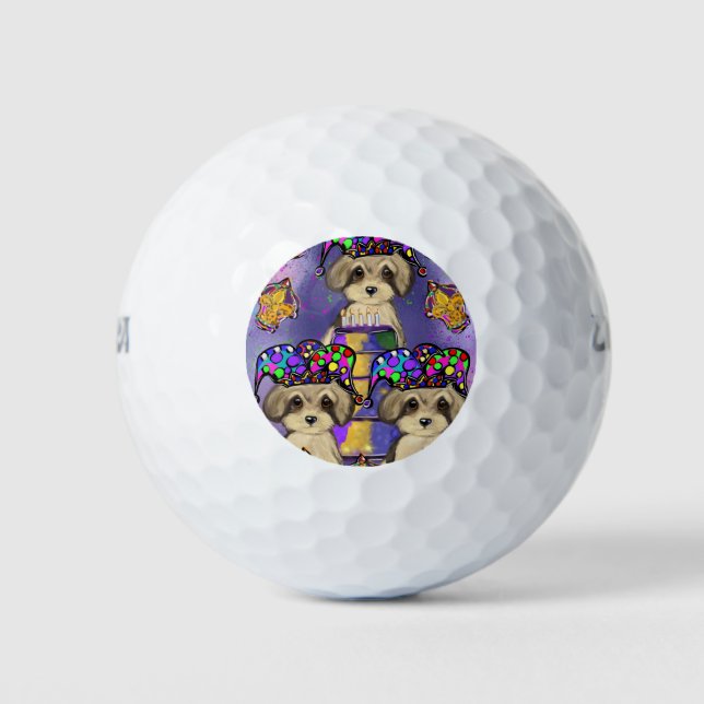 Yorkie Poo Golfball (Vorderseite)