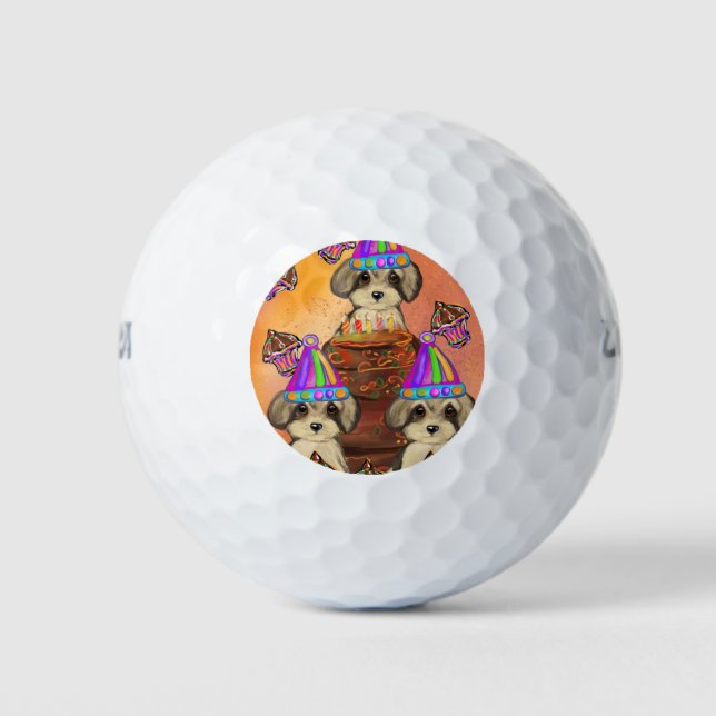Yorkie Poo Golfball (Vorderseite)