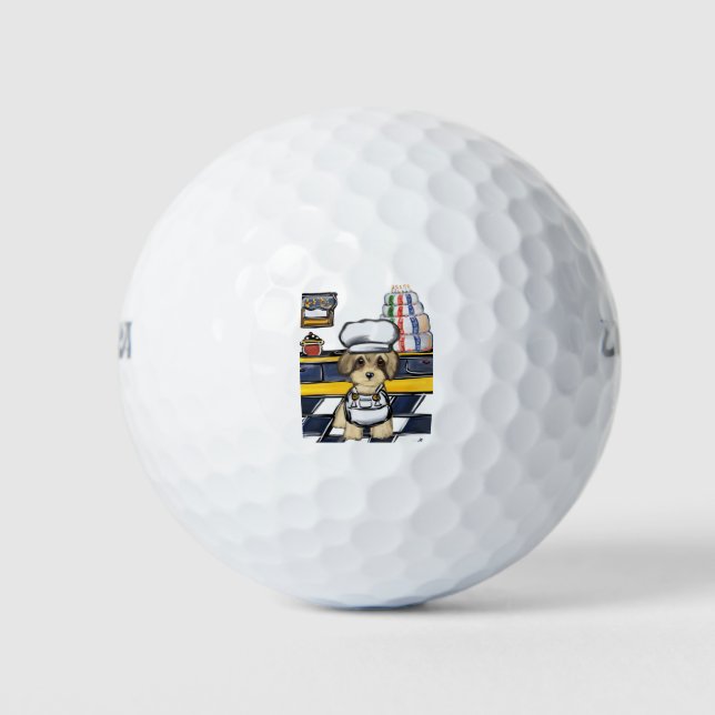 Yorkie Poo Golfball (Vorderseite)