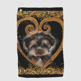 Yorkie Poo Golfhandtuch