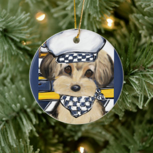 YORKIE POO KERAMIK ORNAMENT