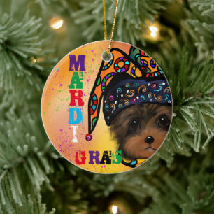 YORKIE POO KERAMIK ORNAMENT