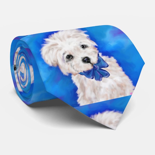 YORKIE POO KRAWATTE (Gerollt)