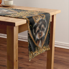 Yorkie Poo Kurzer Tischläufer