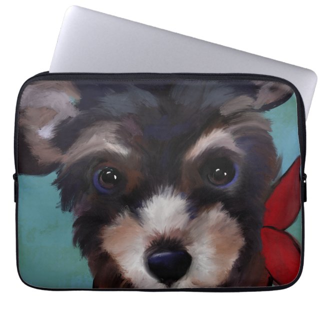 Yorkie Poo Laptopschutzhülle (Vorderseite)