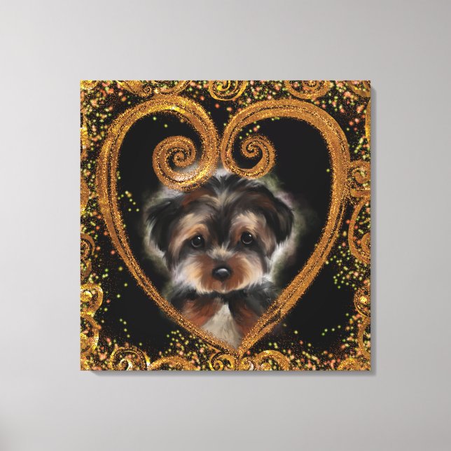 Yorkie Poo Leinwanddruck (Vorderseite)