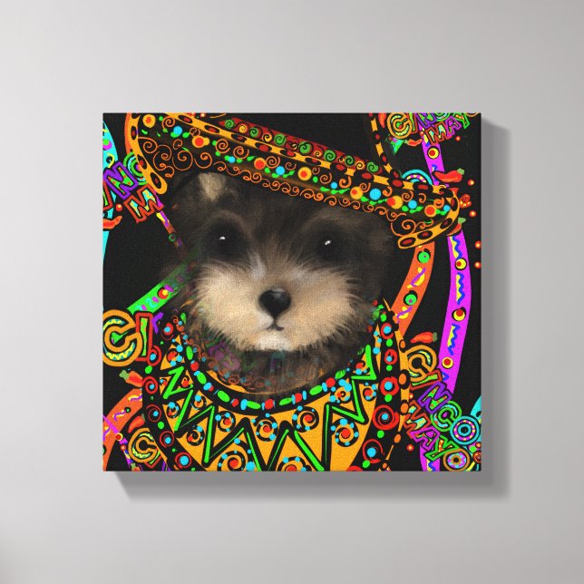 Yorkie Poo Leinwanddruck (Vorderseite)