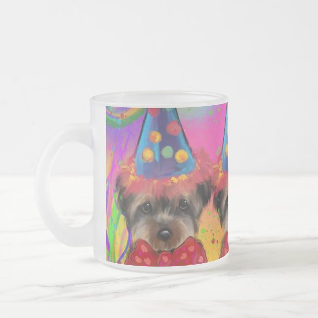 Yorkie Poo Mattglastasse (Links)